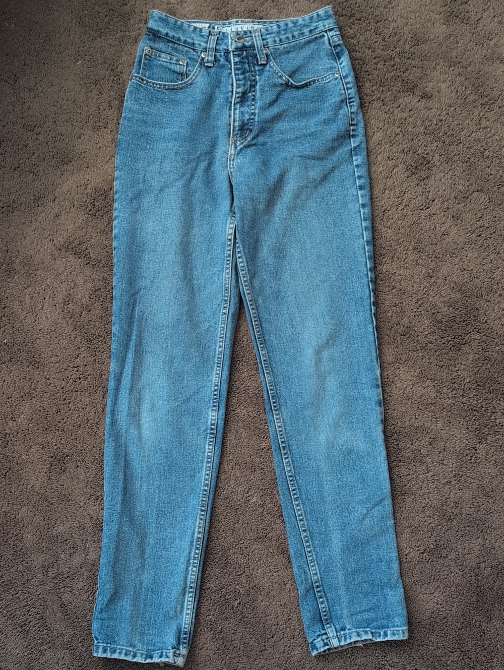 Z. Cavaricci Blue High-Waist Straight Jeans